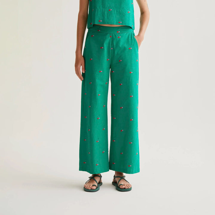 PANTALÓN - Compañía Fantástica, Estampado Green Cherries