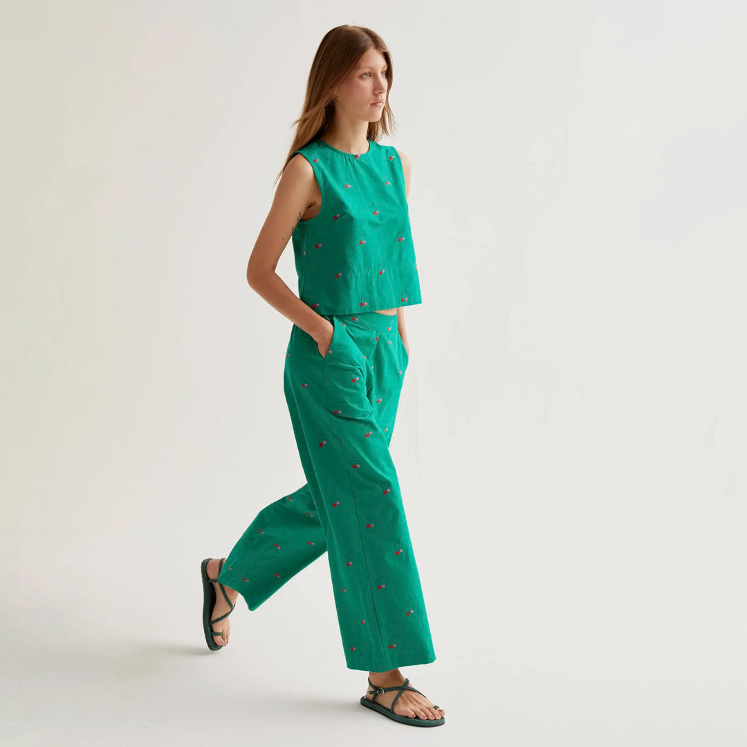 PANTALÓN - Compañía Fantástica, Estampado Green Cherries