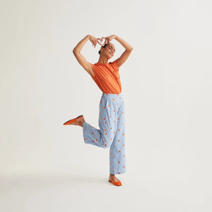 PANTALÓN - Compañía Fantástica, Estampado Hearts