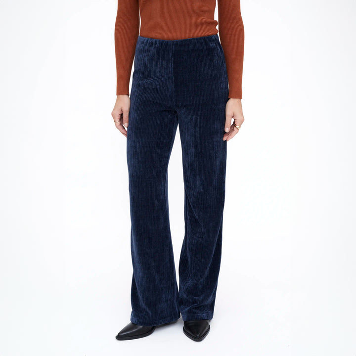 PANTALÓN - Wild Pony,  Pana de terciopelo Navy Blue