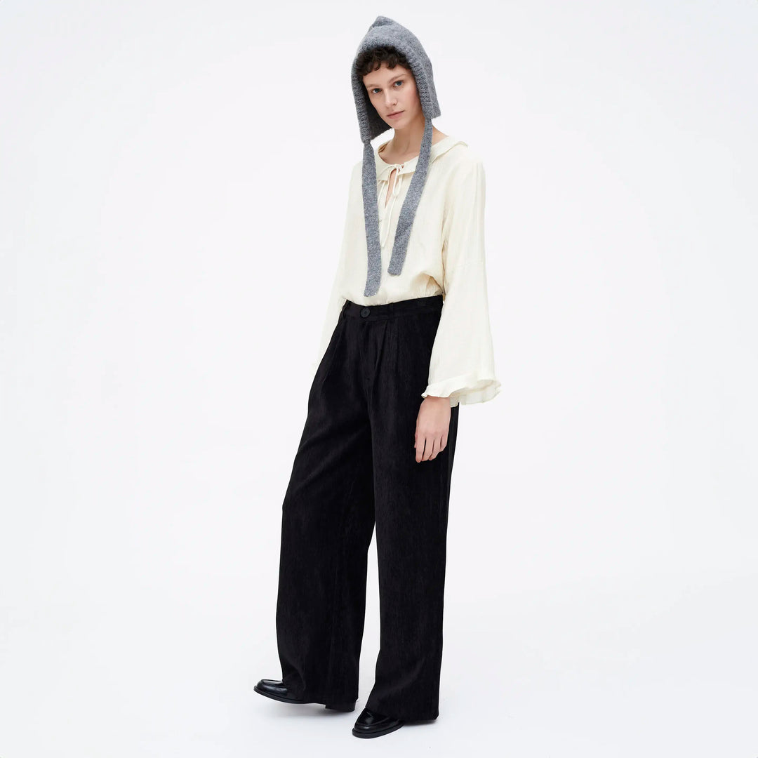 PANTALÓN - Wild Pony,  Negro con efecto aterciopelado