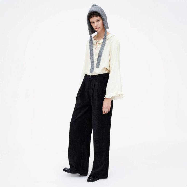 PANTALÓN - Wild Pony,  Negro con efecto aterciopelado