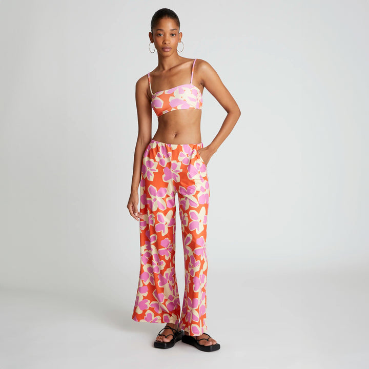 PANTALÓN - Compañía Fantástica, Recto estampado Rubra Orange