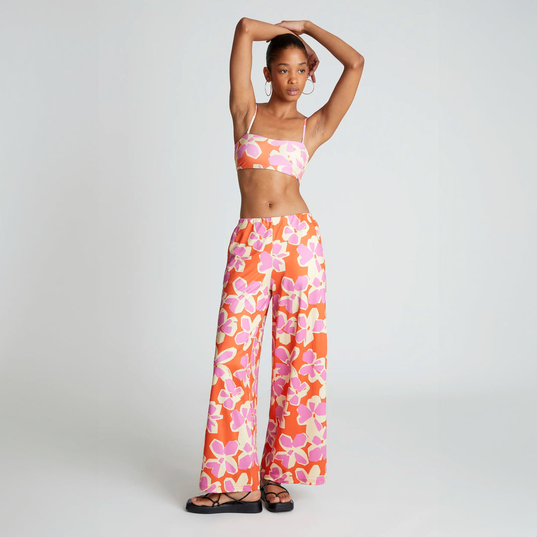 PANTALÓN - Compañía Fantástica, Recto estampado Rubra Orange