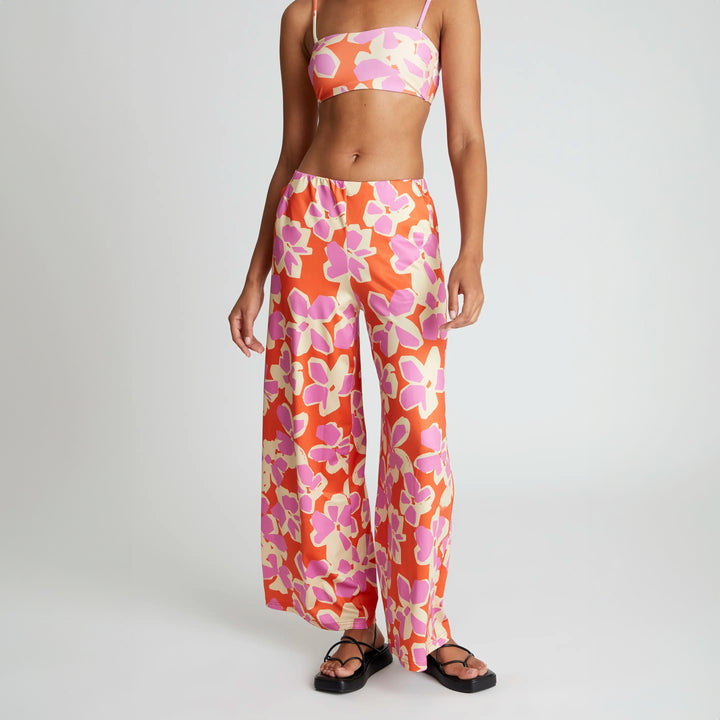 PANTALÓN - Compañía Fantástica, Recto estampado Rubra Orange