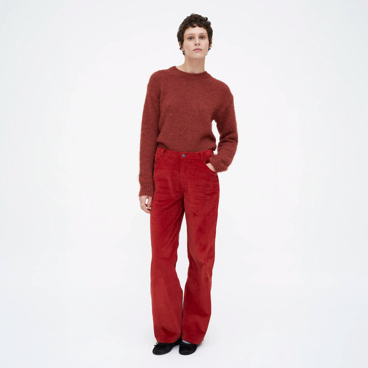 PANTALÓN - Wild Pony, Recto pana rojo.
