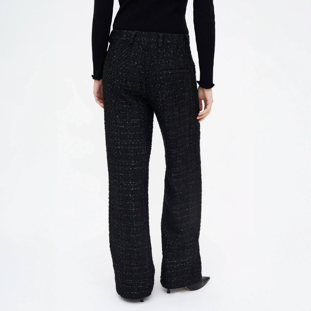 PANTALÓN - Wild Pony,  Recto tweed negro