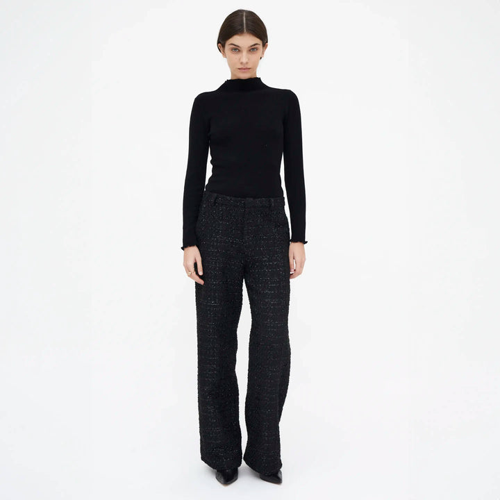 PANTALÓN - Wild Pony,  Recto tweed negro