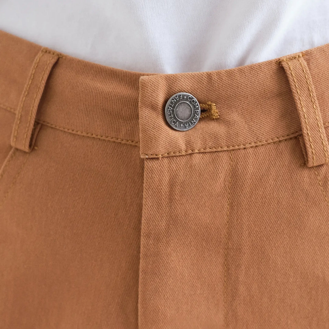 PANTALÓN - Compañía Fantástica, Vaquero 100% algodón camel