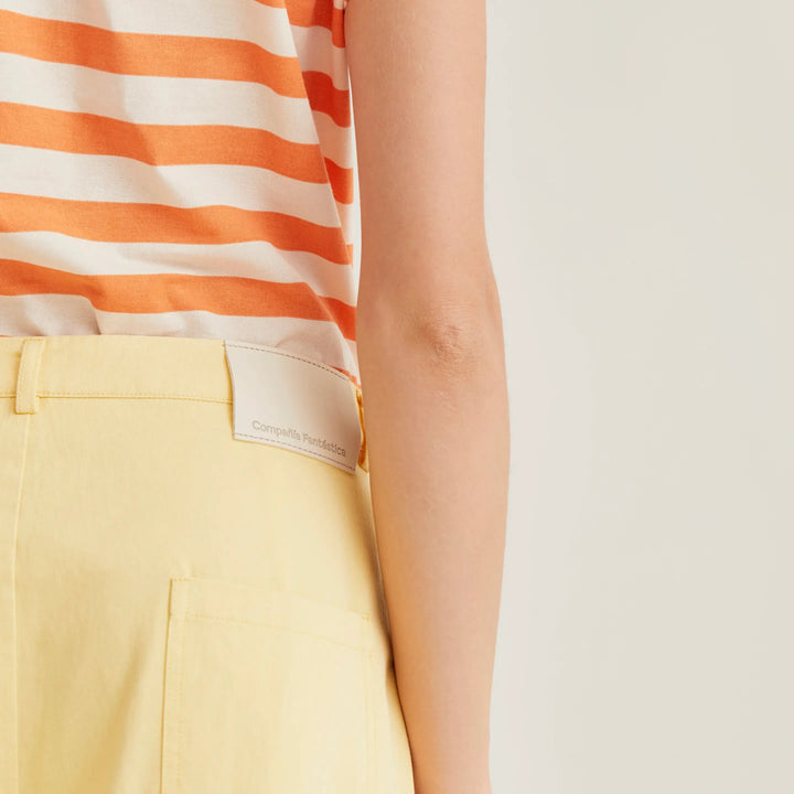 PANTALÓN - Compañía Fantástica, Wide Leg Amarillo