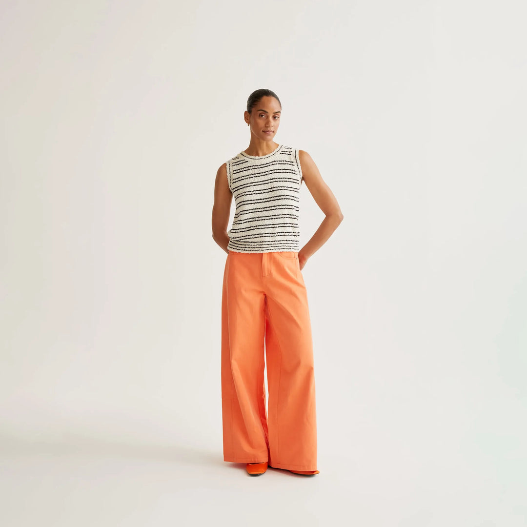 PANTALÓN - Compañía Fantástica, wide leg naranja
