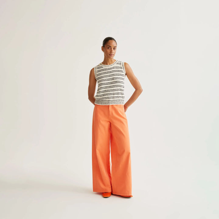 PANTALÓN - Compañía Fantástica, wide leg naranja