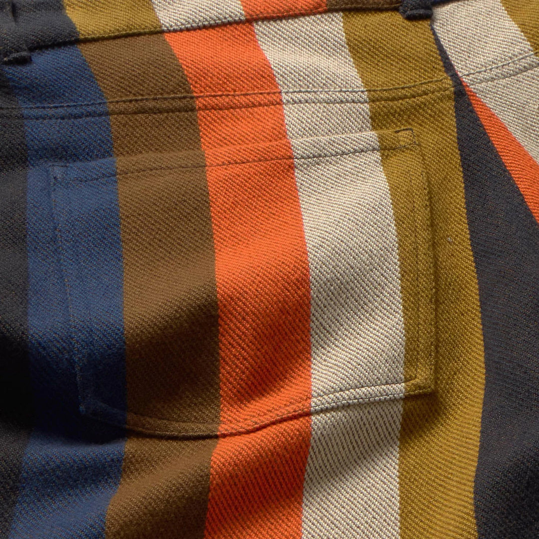 PANTALÓN - Thinking Mu, Wide leg rayas naranja burnley Hedda