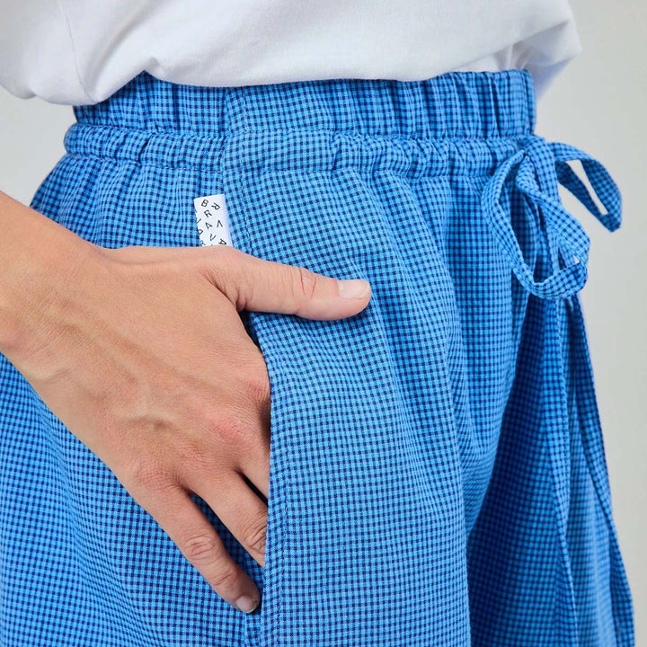 PANTALÓN - Brava Fabrics, Checks Balloon Azules