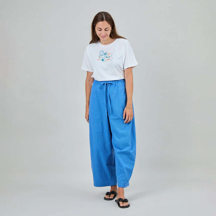 PANTALÓN - Brava Fabrics, Checks Balloon Azules