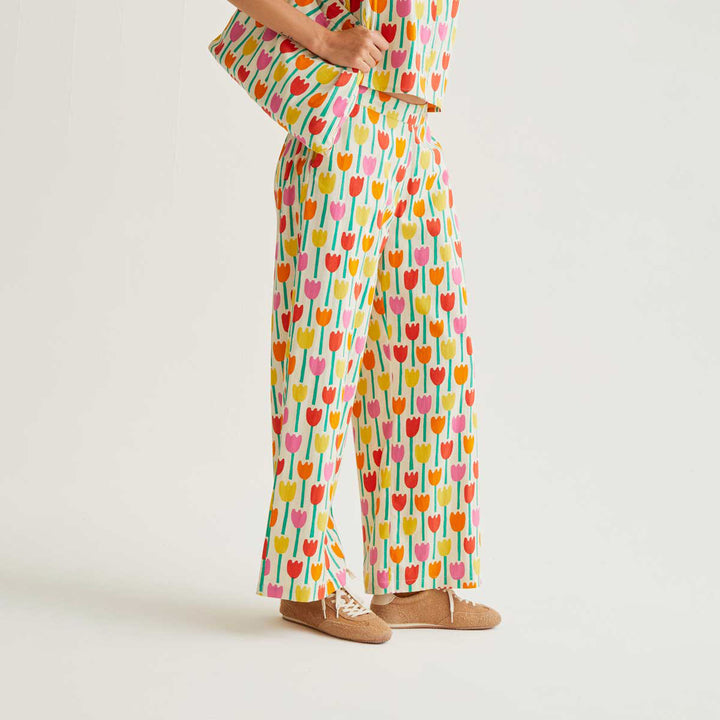 PANTALÓN - Compañía Fantástica, Estampado Tulipa