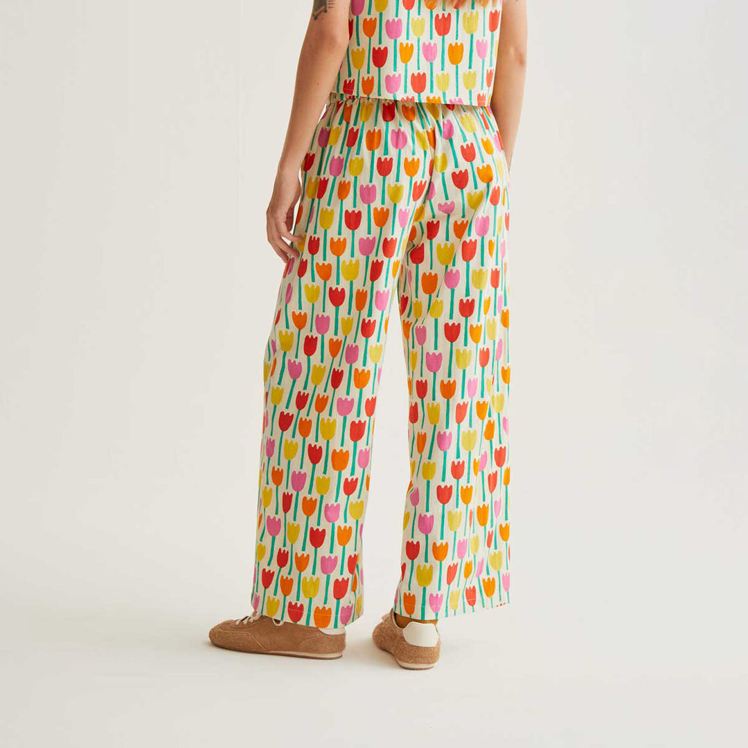 PANTALÓN - Compañía Fantástica, Estampado Tulipa
