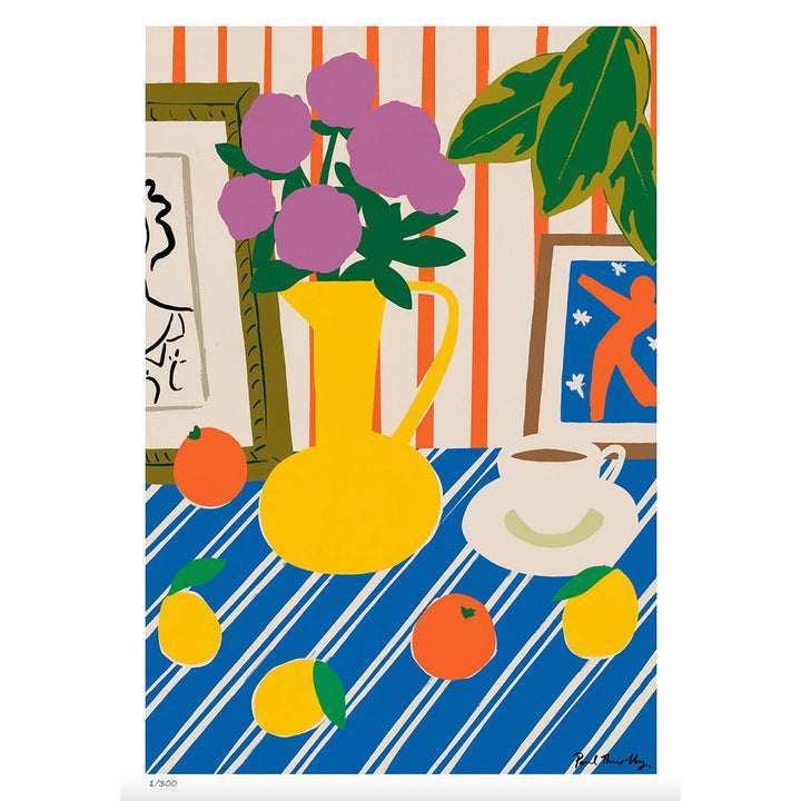 ILUSTRACIÓN - Paul Thurlby, Vase and Stripes