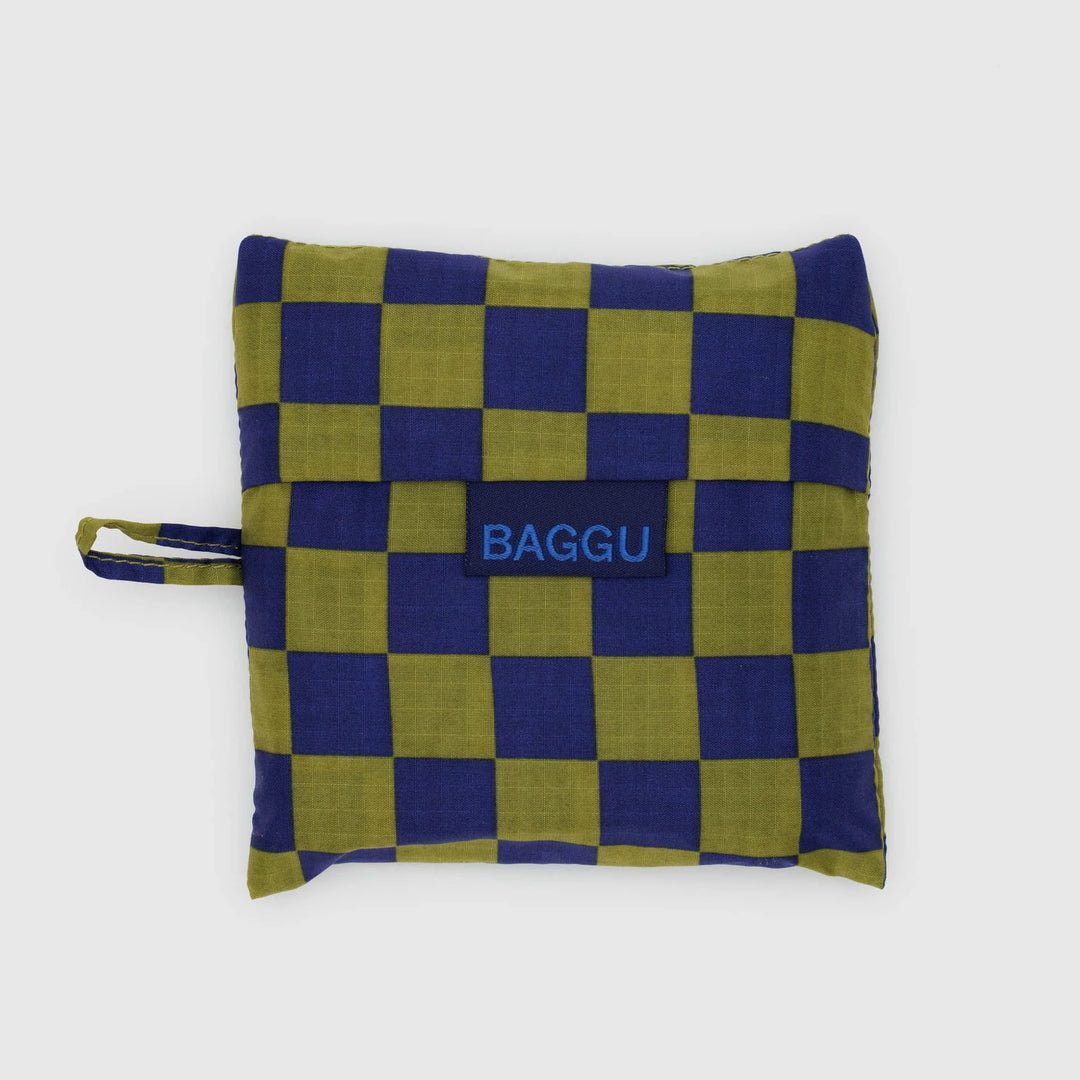 TOTE BAG - Baggu, Pear Navy Check