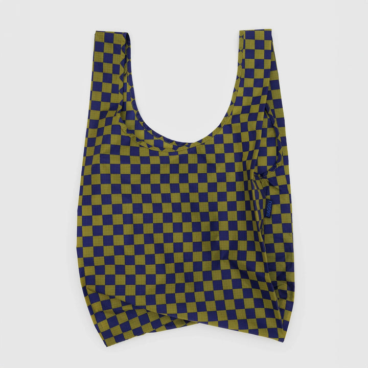 TOTE BAG - Baggu, Pear Navy Check