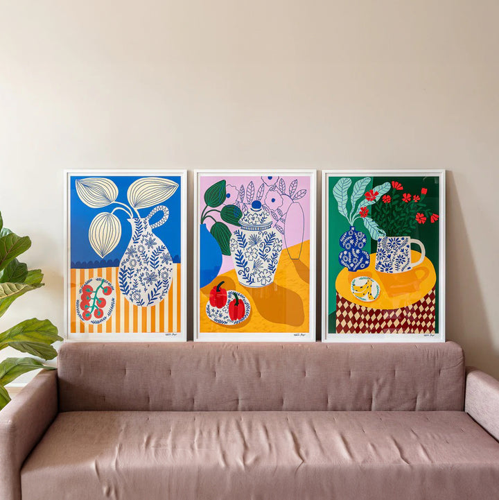 ILUSTRACIÓN - Teresa Rego, Porcelain & Peppers Print