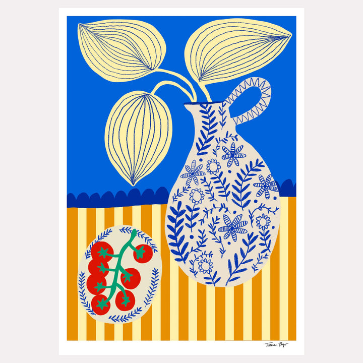 ILUSTRACIÓN - Teresa Rego, Porcelain and Tomatoes