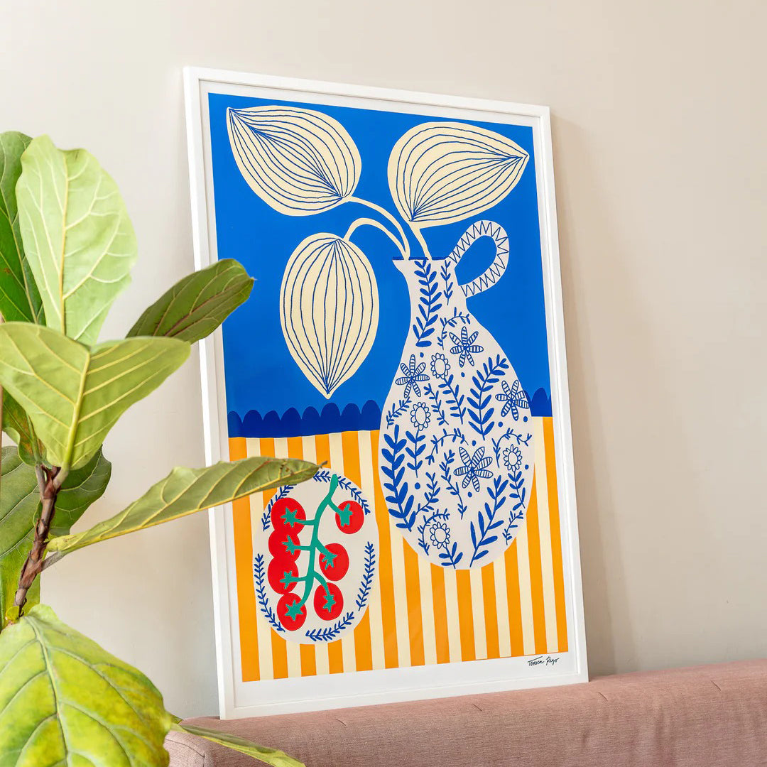 ILUSTRACIÓN - Teresa Rego, Porcelain and Tomatoes