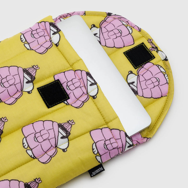 FUNDA DE PORTÁTIL 13''/14" - Baggu, Puffer Snoopy Pink