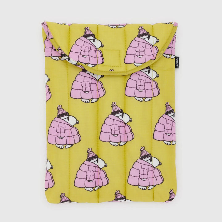 FUNDA DE PORTÁTIL 13''/14" - Baggu, Puffer Snoopy Pink