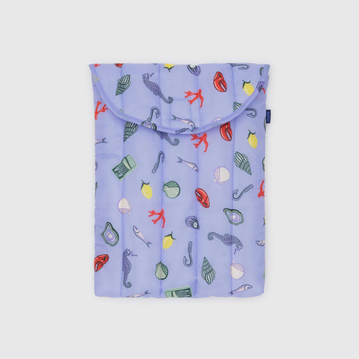 FUNDA DE PORTÁTIL 13''/14" - Baggu, Sea Charms Puffy Laptop Sleeve