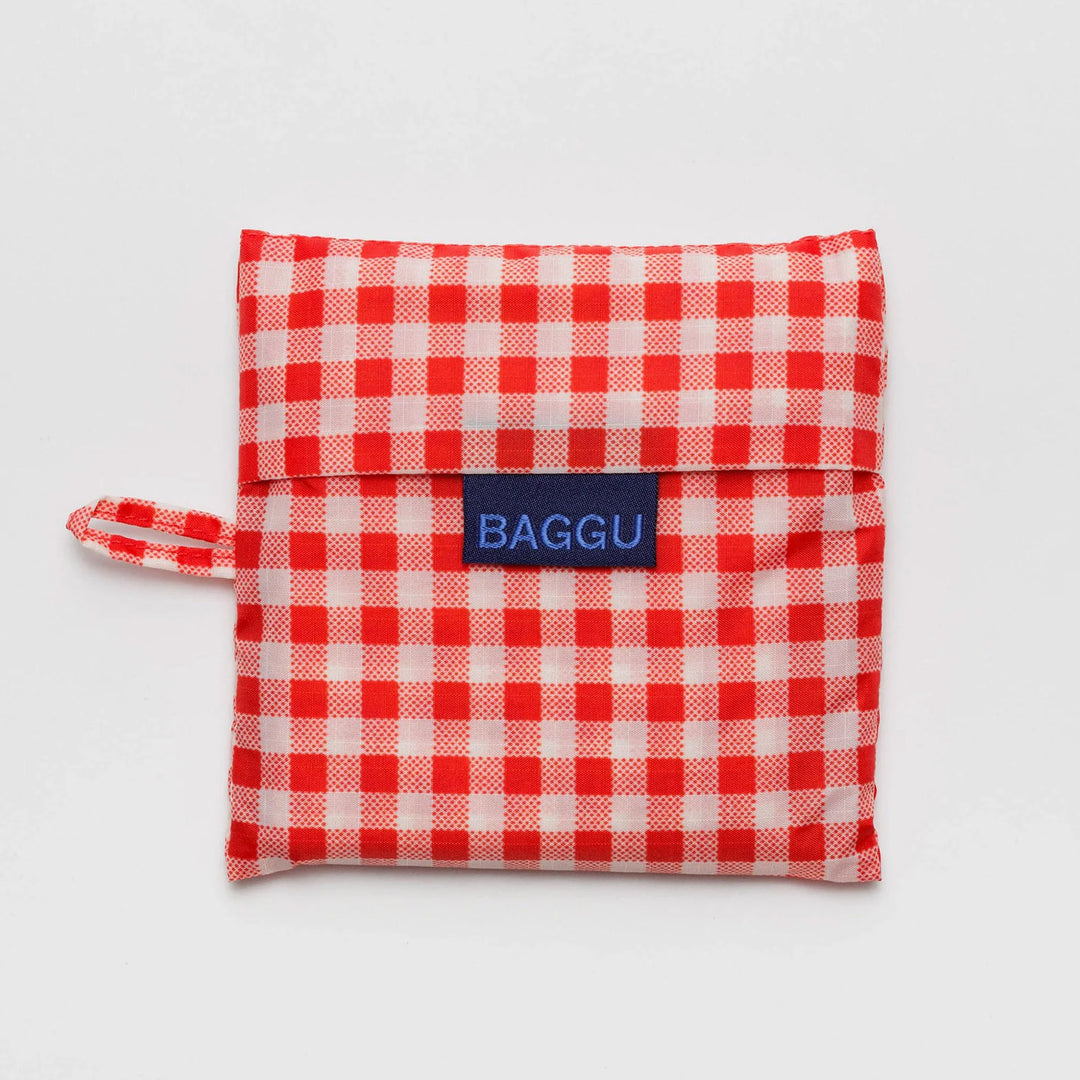TOTE BAG - Baggu, Standard Red Gingham