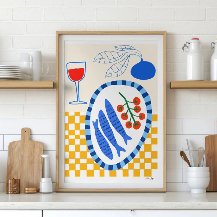 ILUSTRACIÓN - Teresa Rego, Sardines Dinner