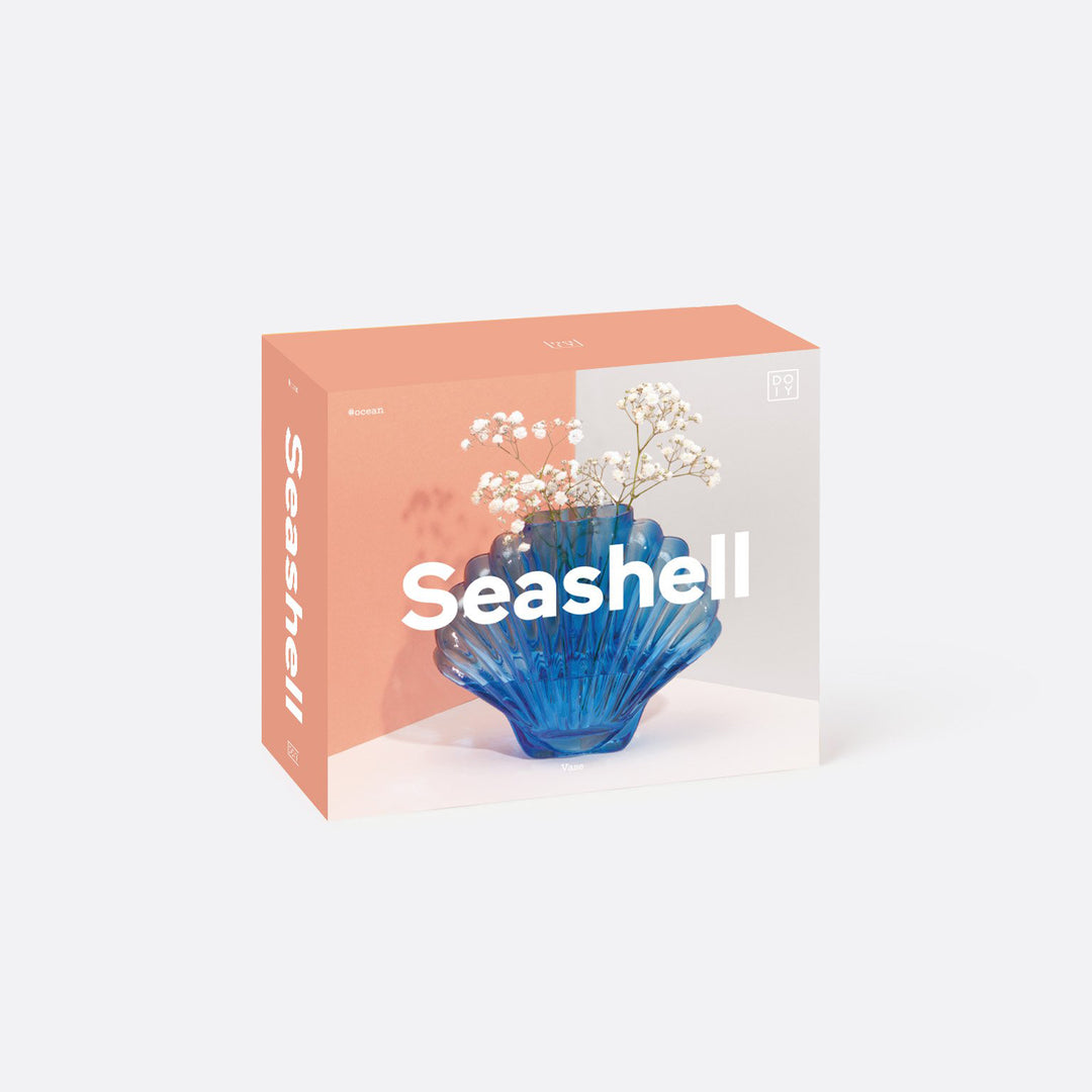 JARRÓN - Doiy, Seashell Vase Blue