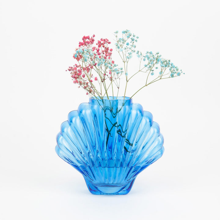 JARRÓN - Doiy, Seashell Vase Blue