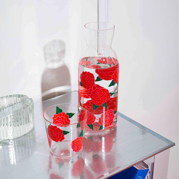 JARRA Y VASO - Doiy, Rose