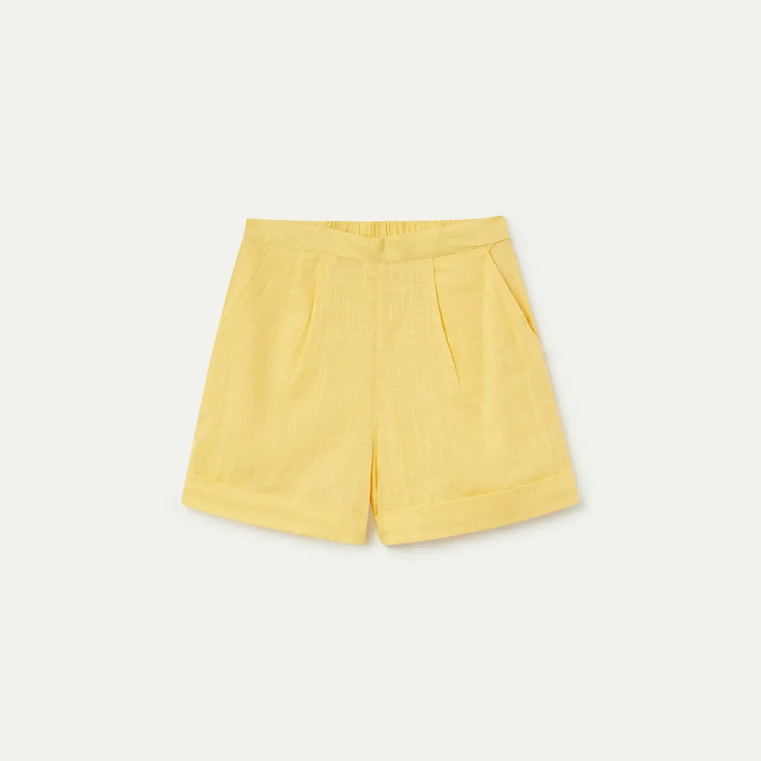 SHORTS - Compañía Fantástica, Giallo cotone
