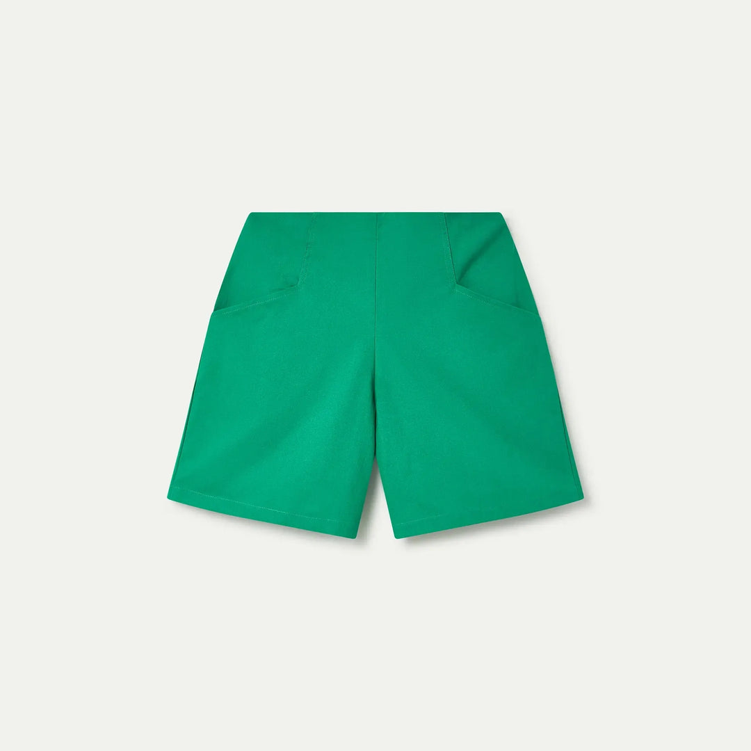SHORTS - Compañía Fantástica, 100% cotone verde