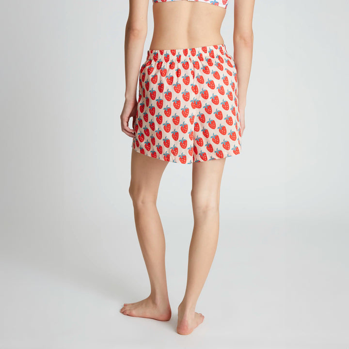 PANTALÓN - Compañía Fantástica, Shorts estampado Strawberry Beach