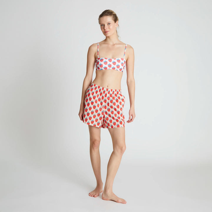 PANTALÓN - Compañía Fantástica, Shorts estampado Strawberry Beach