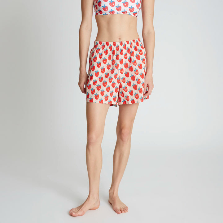 PANTALÓN - Compañía Fantástica, Shorts estampado Strawberry Beach