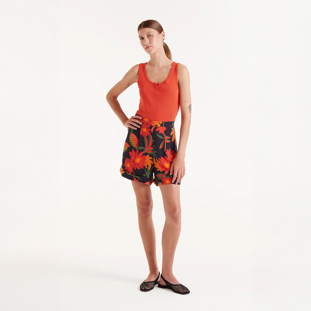 PANTALÓN - Compañía Fantástica, Shorts estampado floral Famara