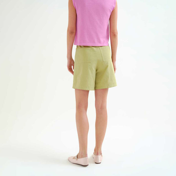 SHORTS - Compañía Fantástica, Verde 100% algodón