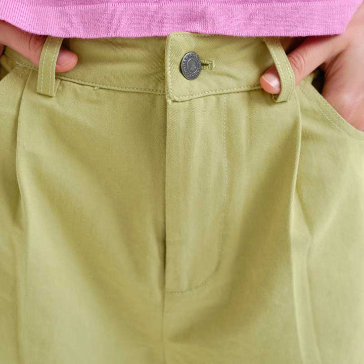 SHORTS - Compañía Fantástica, Verde 100% algodón