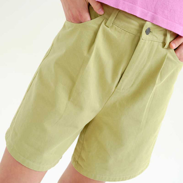 SHORTS - Compañía Fantástica, Verde 100% algodón