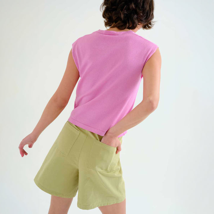 SHORTS - Compañía Fantástica, Verde 100% algodón