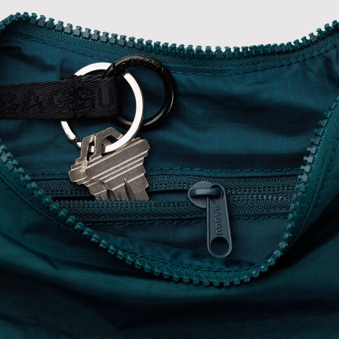 BOLSO - Baggu, Deep Sea Small Nylon Crescent Bag