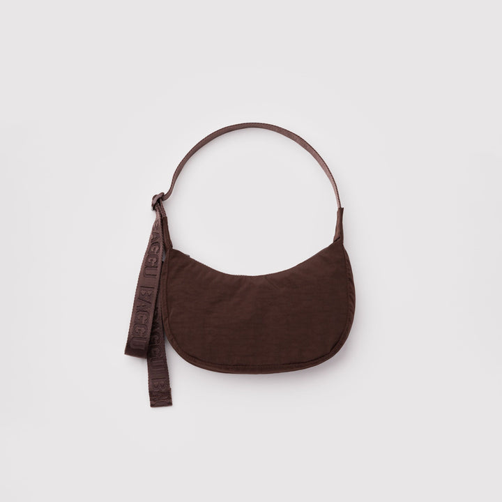BOLSO - Baggu, Coffee Small Nylon Crescent Bag