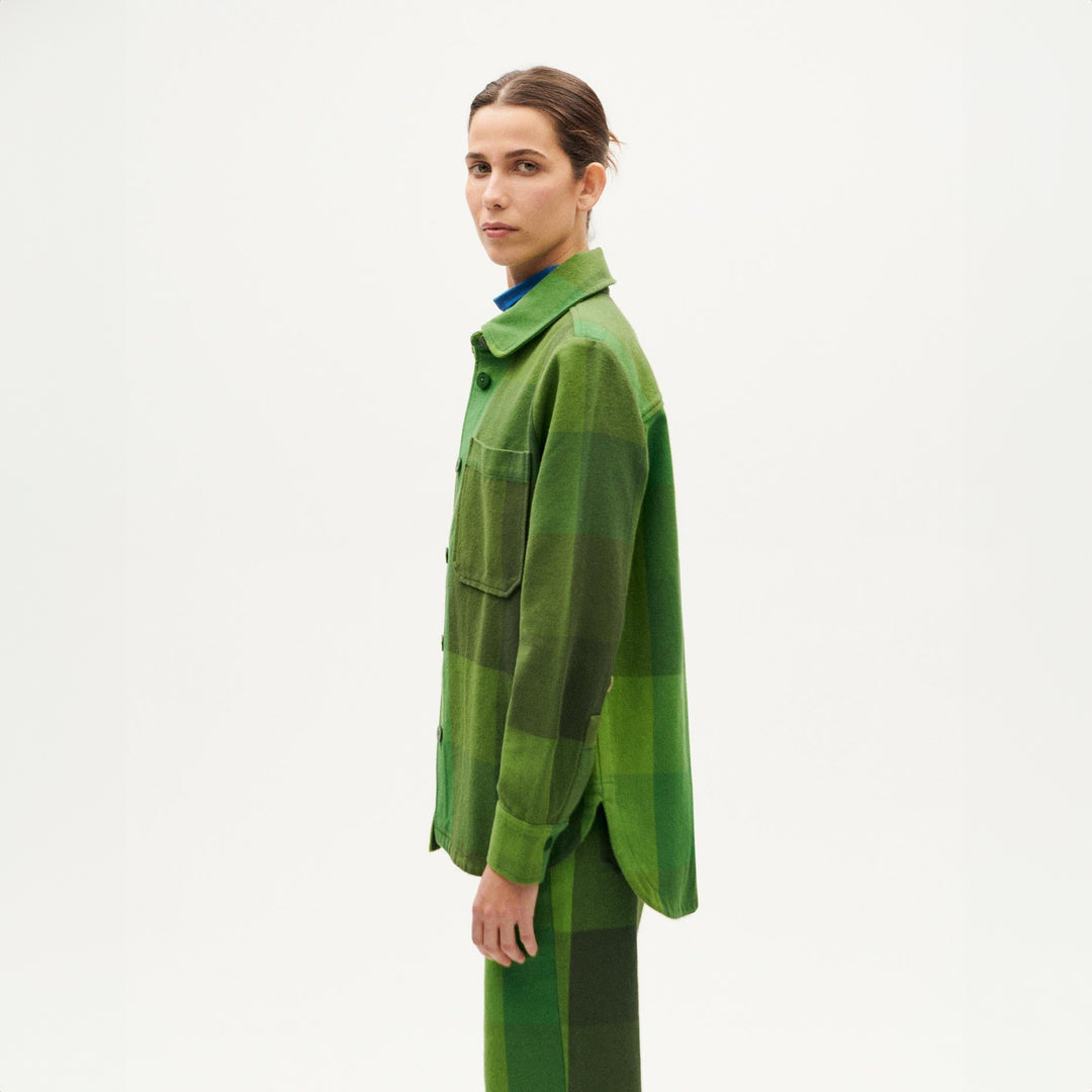 SOBRECAMISA - Thinking Mu, Norita Verde Central blanket