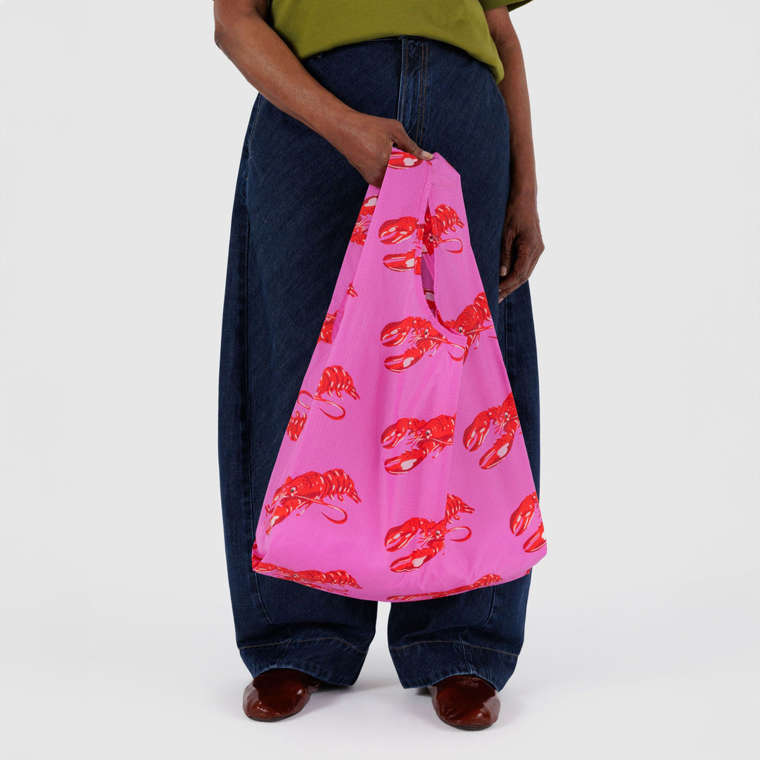 TOTE BAG - Baggu, Pink Lobster