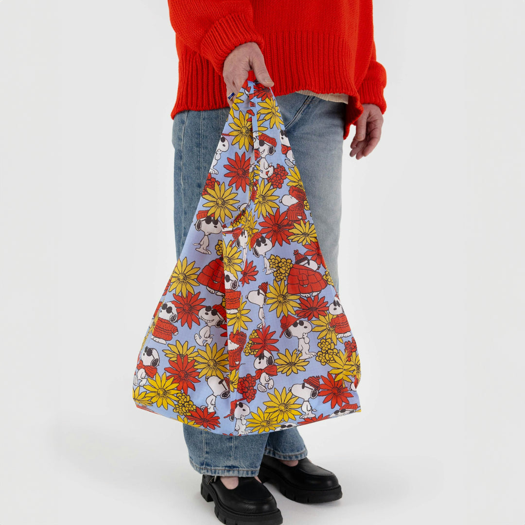 TOTE BAG - Baggu, Floral Snoopy